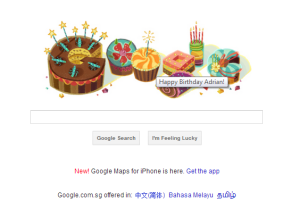 Google Birthday Wish