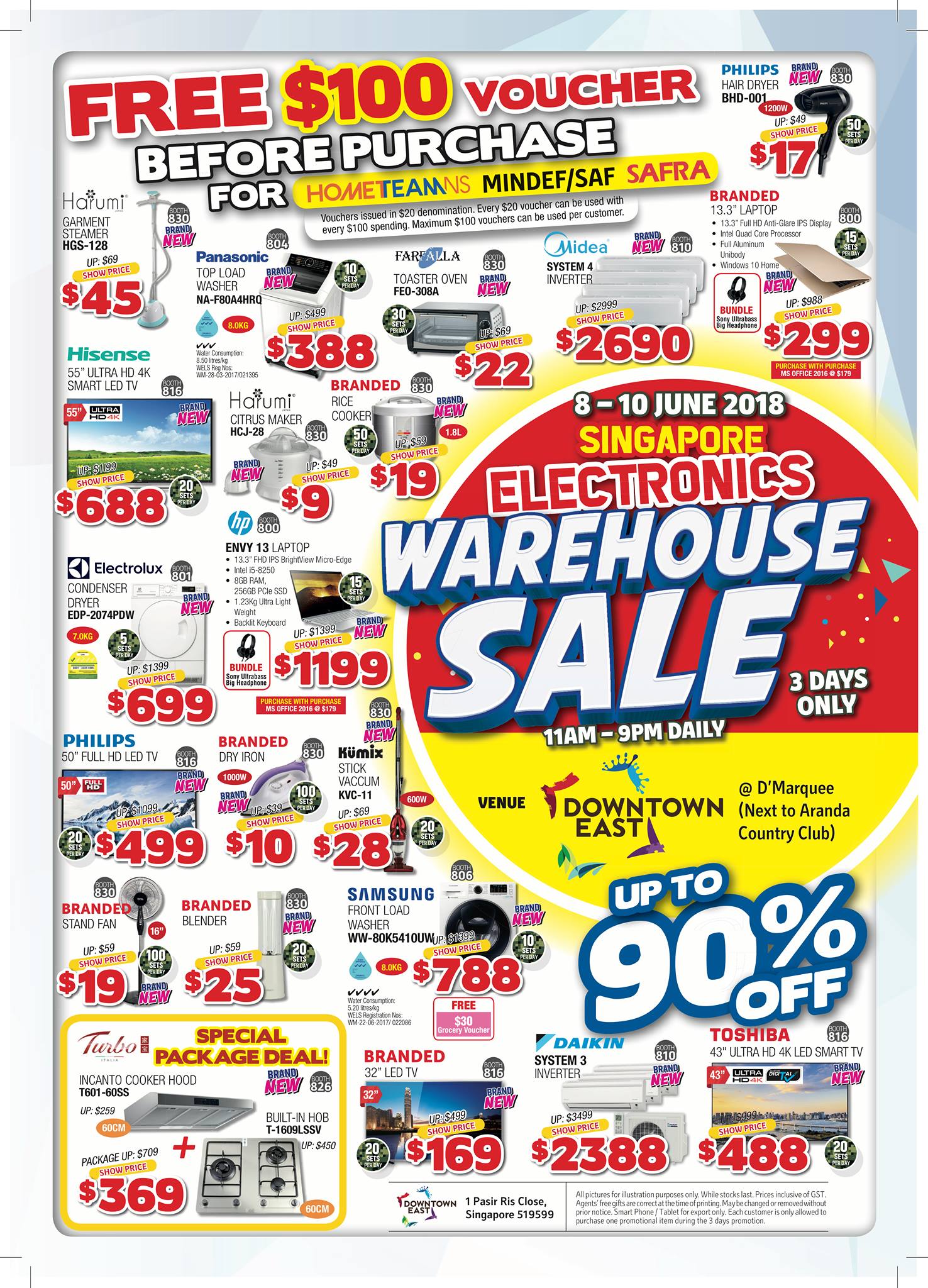 Singapore Electronics Warehouse Sale | 8 to 10 June 2018 | 11 am to 9