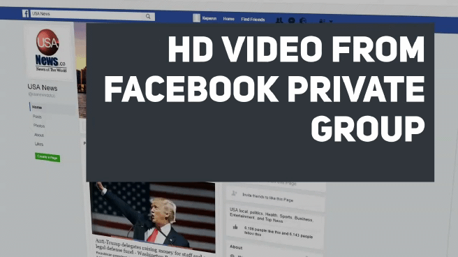 download facebook video from private group