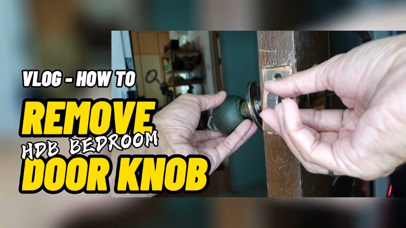 How to Remove an Old HDB Bedroom Doorknob that is Stuck Adrian Video