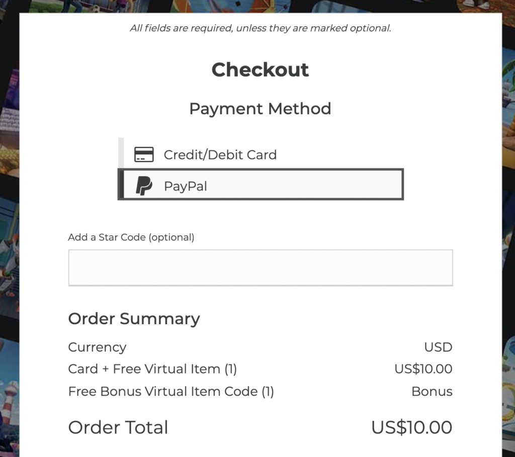 Buy Roblox Gift Card with PayPal in Singapore