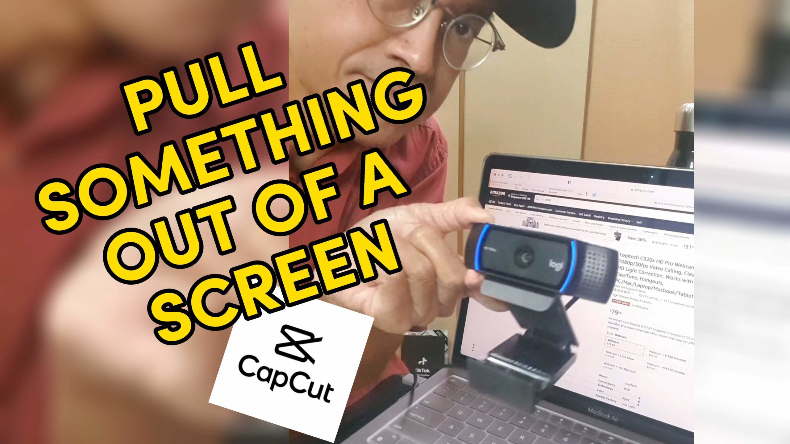 Pulling Something Out Of A Screen In Capcut Adrian Video Image